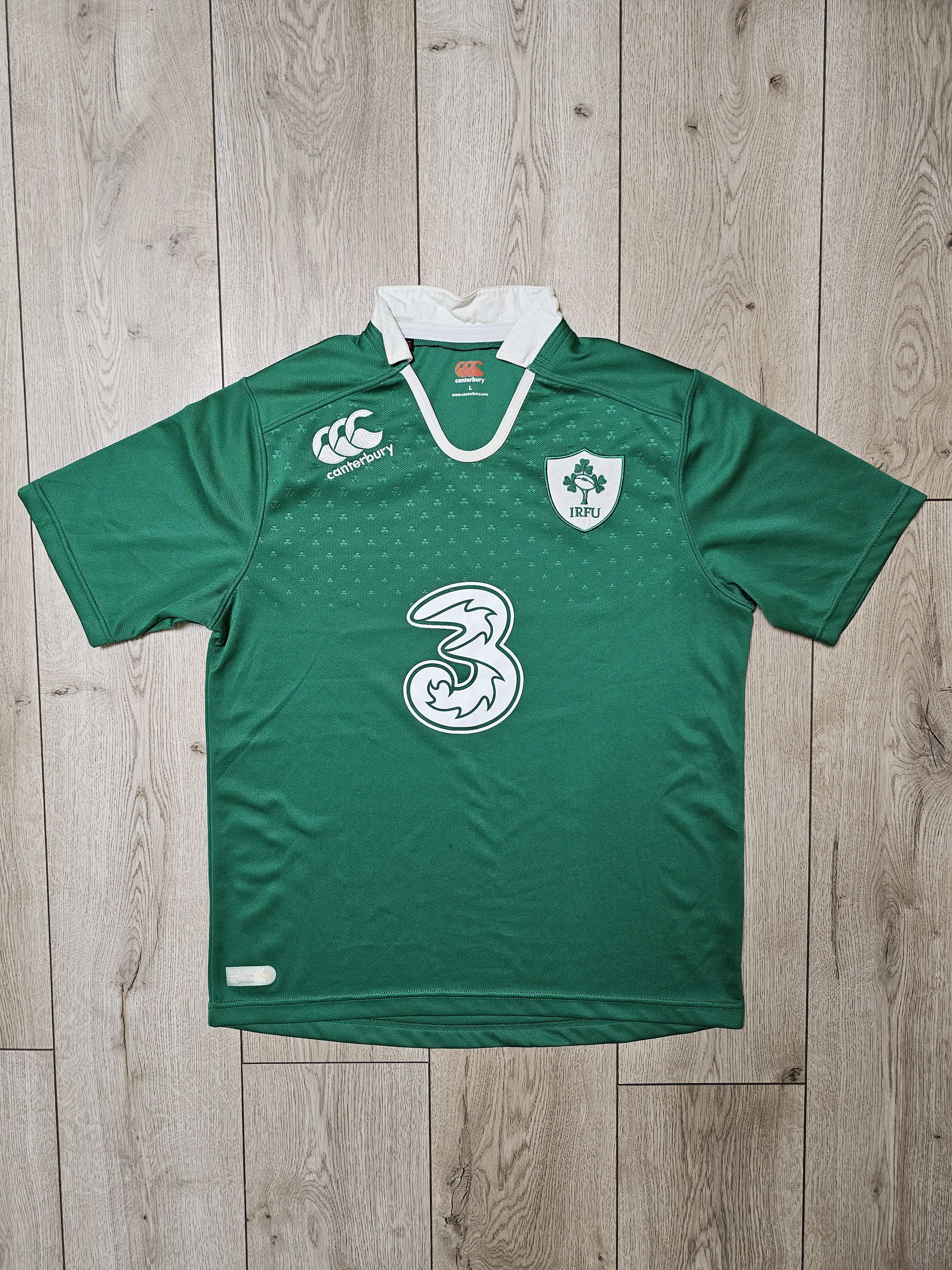Canterbury of New Zealand IRELAND RUGBY JERSEY IRFU RUGBY SHIRT IRELAND JERSEY Size US L / EU 52-54 / 3 - 1 Thumbnail