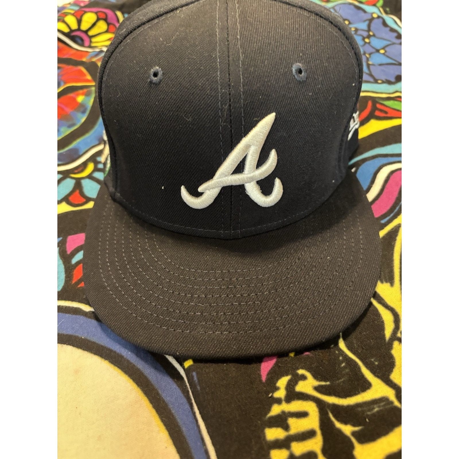 New Era Atlanta Braves MLB Hat flex fit peachtree 7 3/4 Size ONE SIZE - 1 Thumbnail