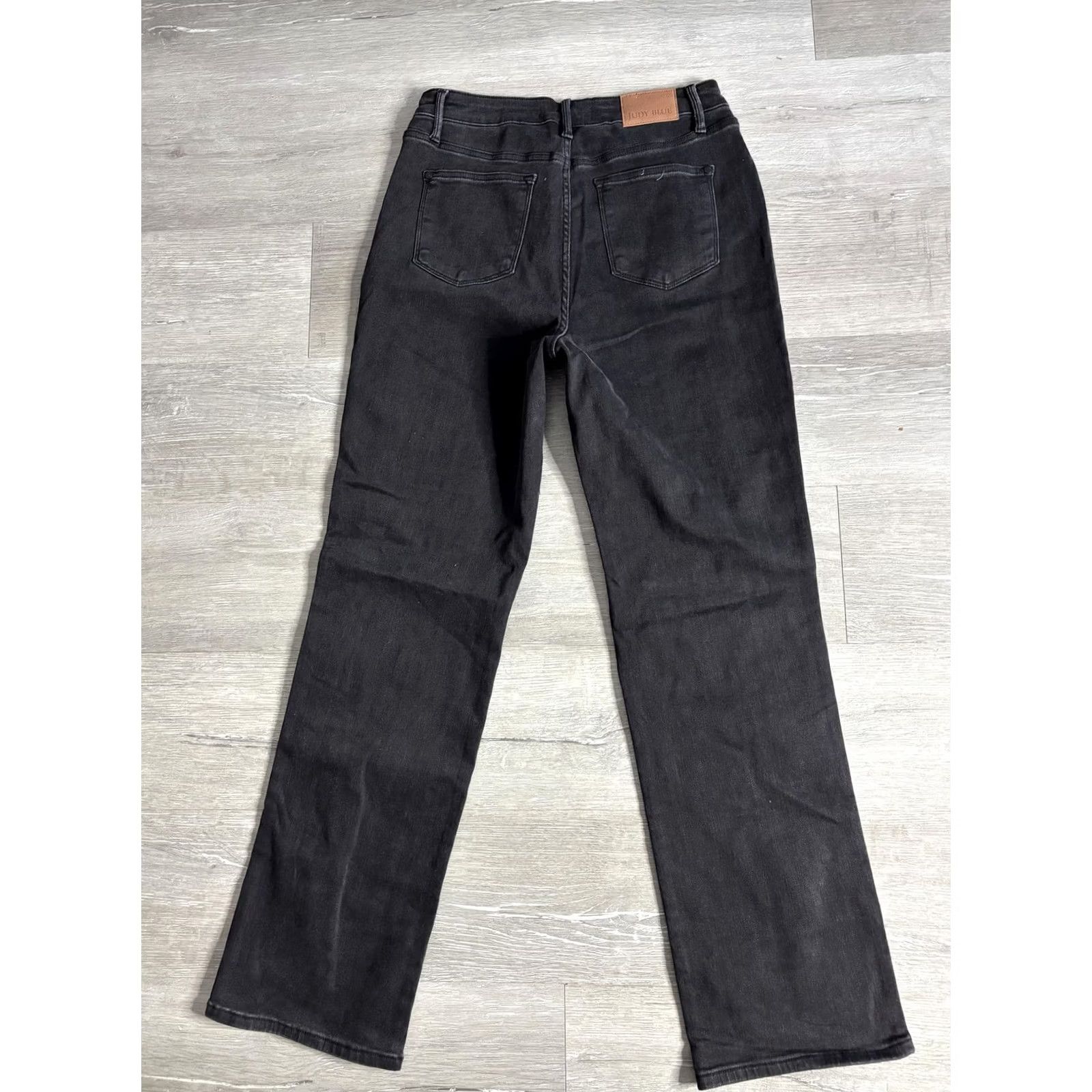Denime VINTAGE Judy Blue Jeans Womens 9/29 Black 90s Straight Relaxed Distressed Denim Stretch Jeans Mens Womens Size 30" / US 8 / IT 44 - 7 Thumbnail