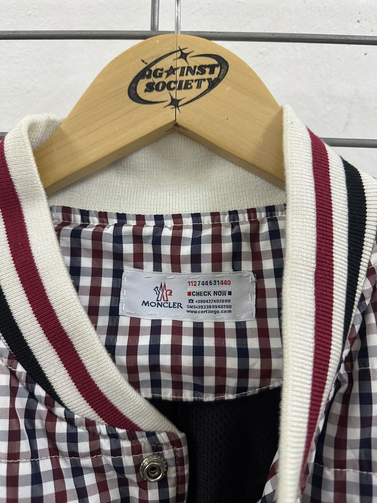 Other Parody Moncler Gingham Bomber Jacket Size US M / EU 48-50 / 2 - 9 Thumbnail