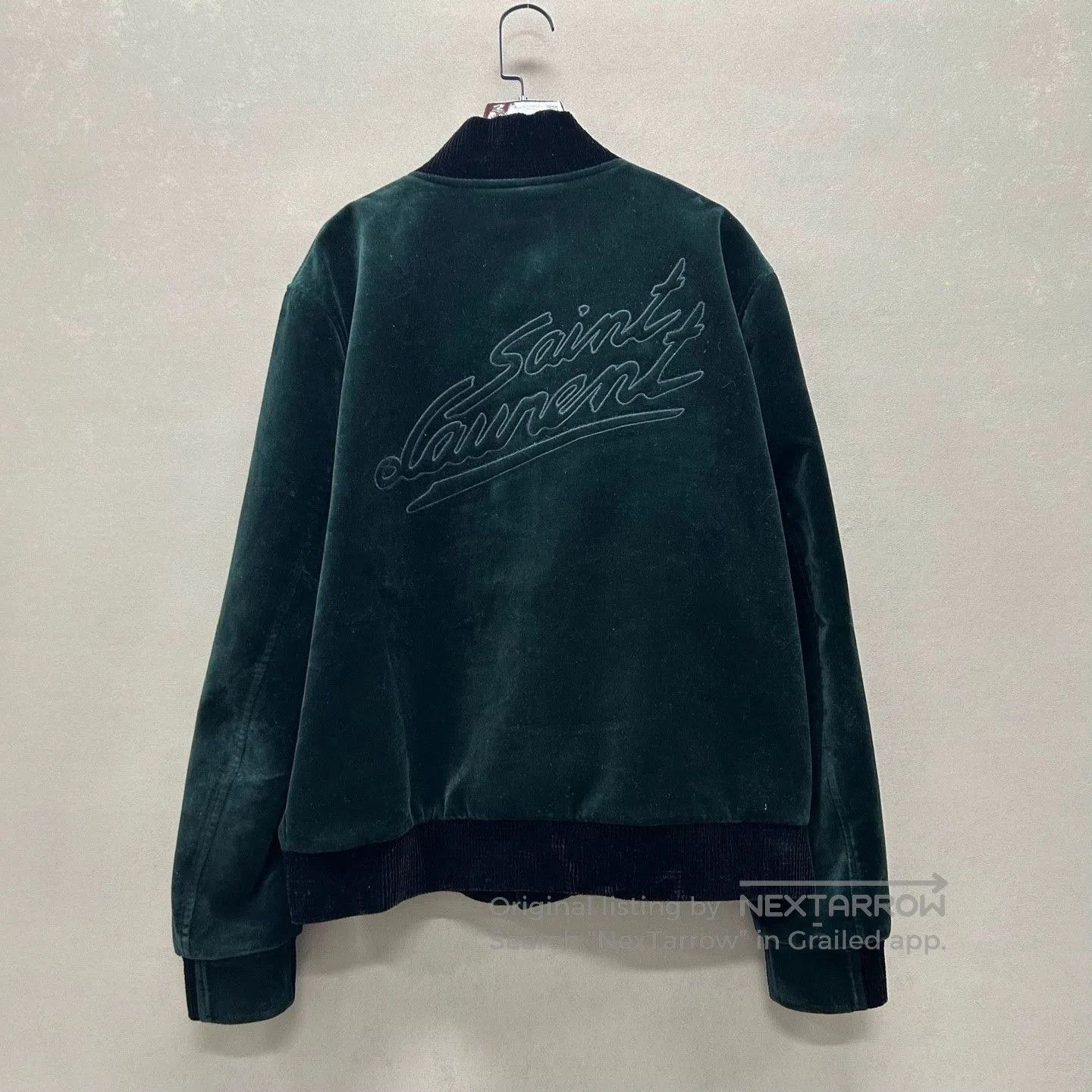 Saint Laurent Paris saint laurent green cotton baseball jacket. Size US L / EU 52-54 / 3 - 2 Thumbnail