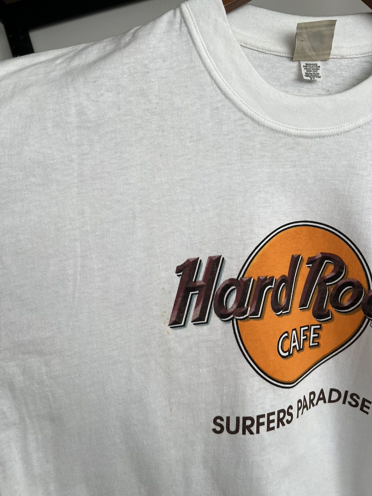 Hard Rock Cafe Vintage 90s Hard Rock Cafe Surfers Paradise White T-shirt Size US XL / EU 56 / 4 - 11 Thumbnail