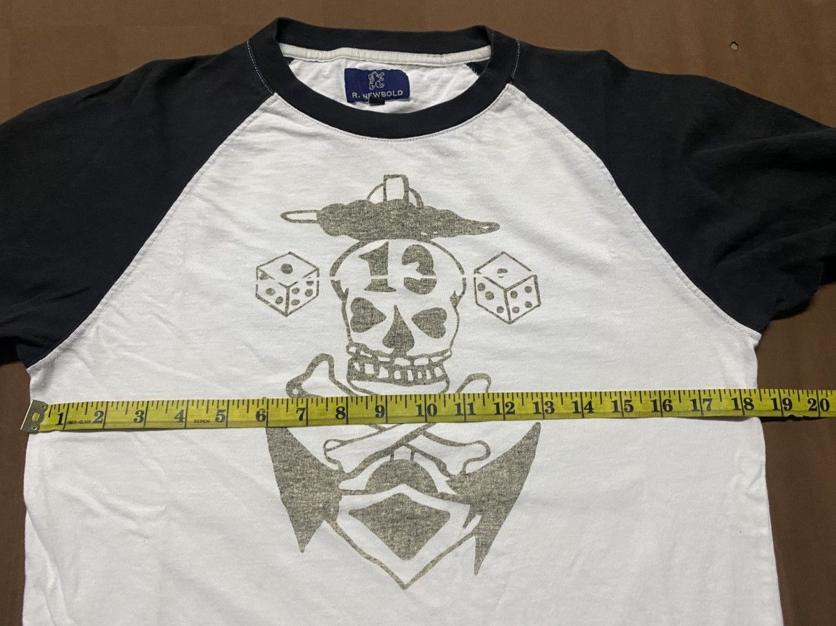 R.Newbold R.Newbold Raglan 3 Quarter Skull Tee Size US S / EU 44-46 / 1 - 6 Thumbnail
