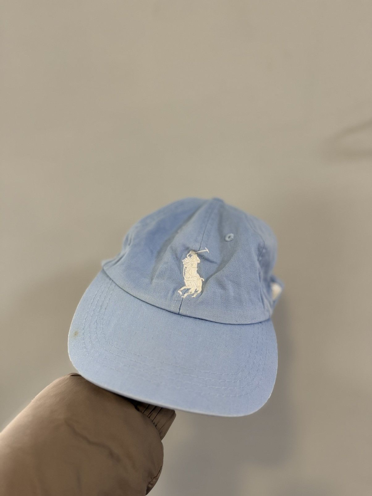 Polo Ralph Lauren × Vintage Vintage Polo Ralph Lauren Beige Hat Cap 90s Y2K Hype Size ONE SIZE - 1 Thumbnail