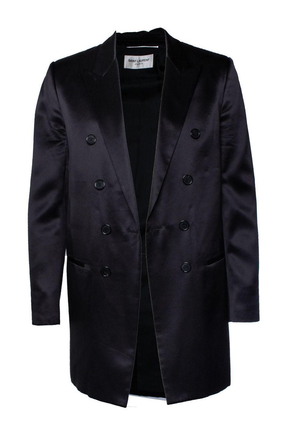 Saint Laurent Paris Saint Laurent, black silk blazer 2021 Size 52R - 1 Thumbnail