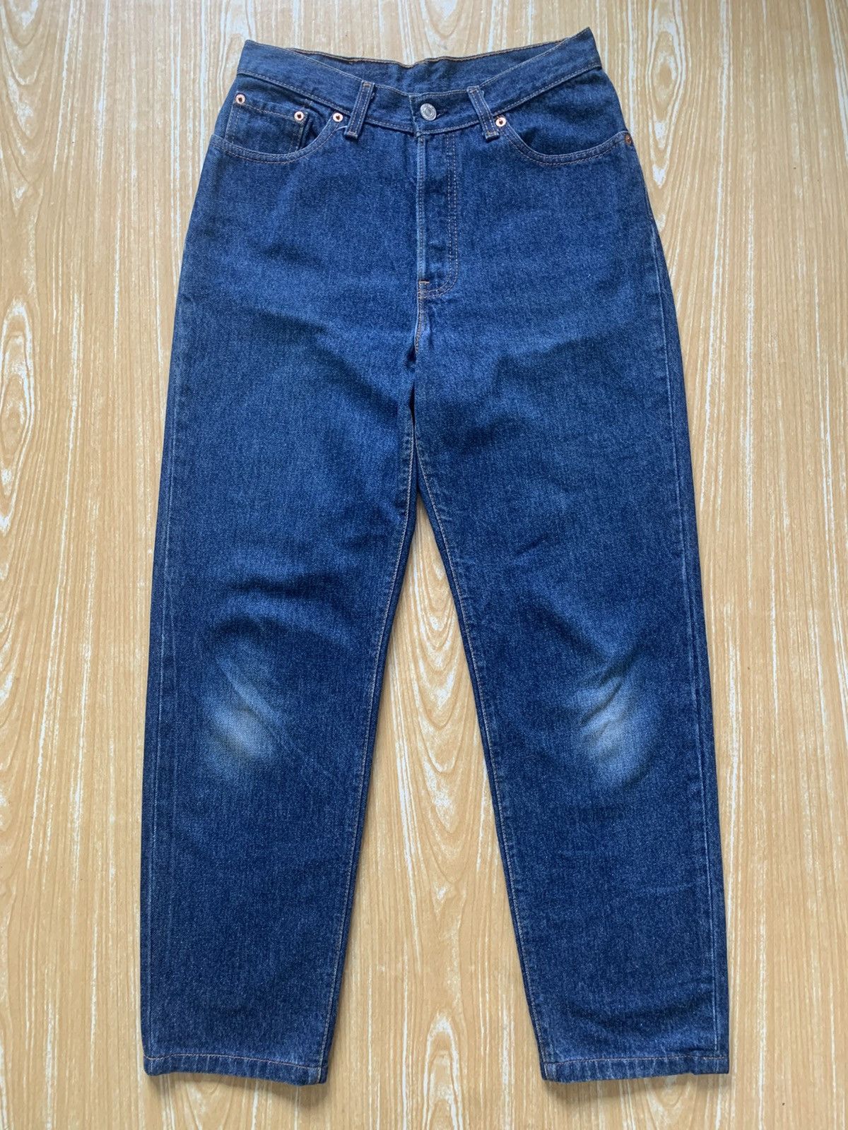 Levi's × Vintage Rare.. Vintage 90s Levi’s 501 Button Fly Denim Pants Size US 27 - 2 Thumbnail