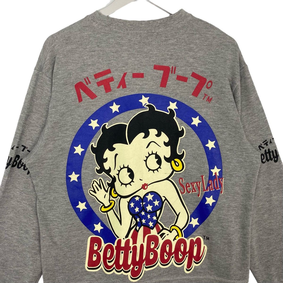 Vintage Vintage Betty Boop Sweatshirt Crewneck Light Grey Size M Size M / US 6-8 / IT 42-44 - 8 Thumbnail