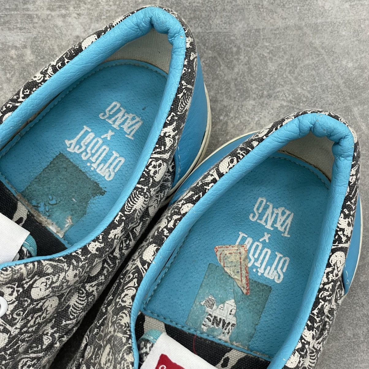 Stussy × Vans Stussy x Vans Vault Era LX Skull UK9 US10 Black White Rare Size US 10 / EU 43 - 6 Thumbnail
