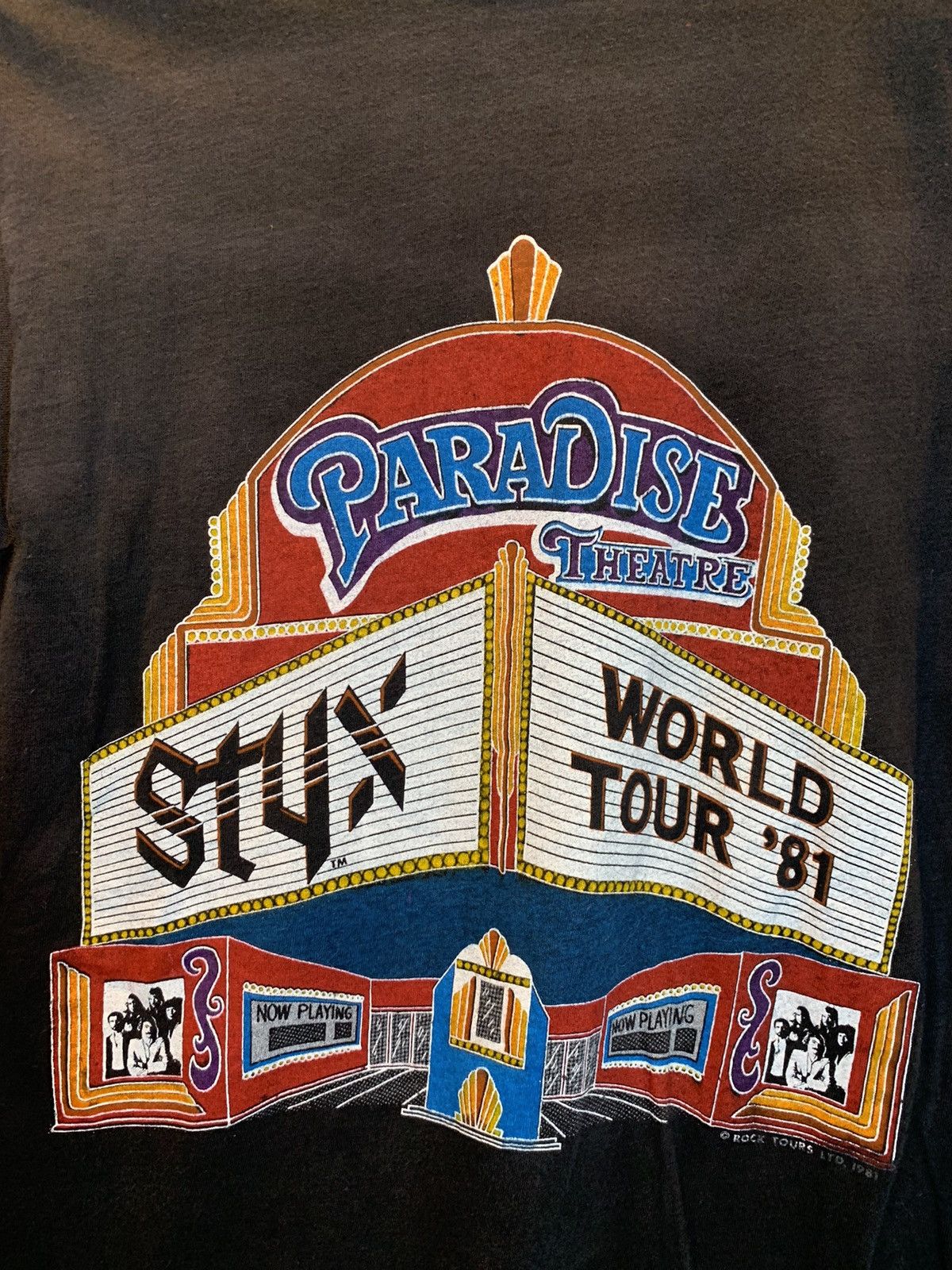 Band Tees × Vintage *RARE* Vintage Styx World Tour 1981 Paradise Theatre T-Shirt Size US L / EU 52-54 / 3 - 3 Thumbnail