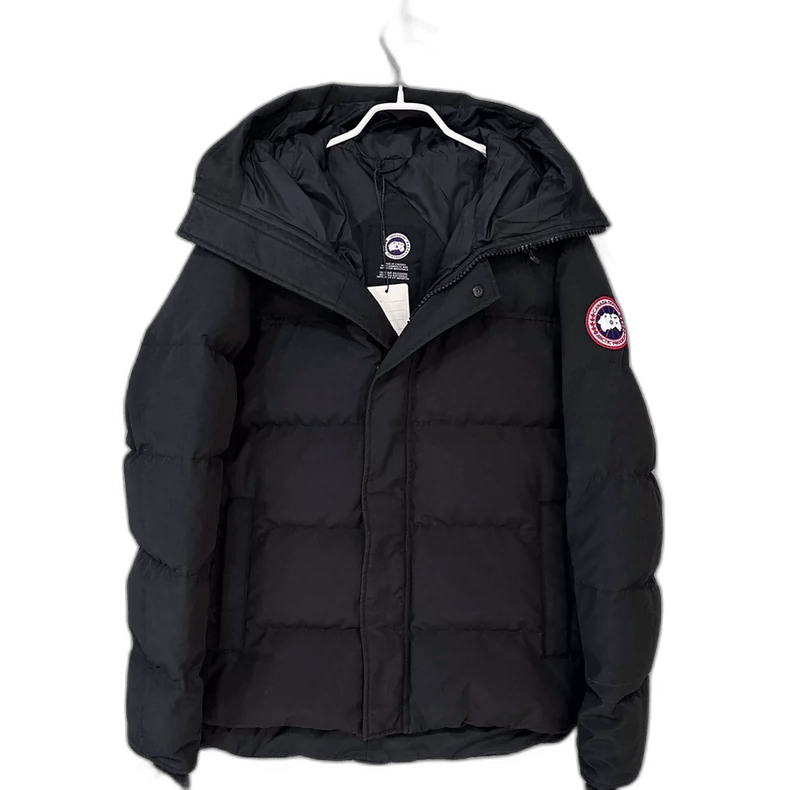 Canada Goose Black Canada Goose Hooded Down Jacket Size L / US 10 / IT 46 - 1 Thumbnail