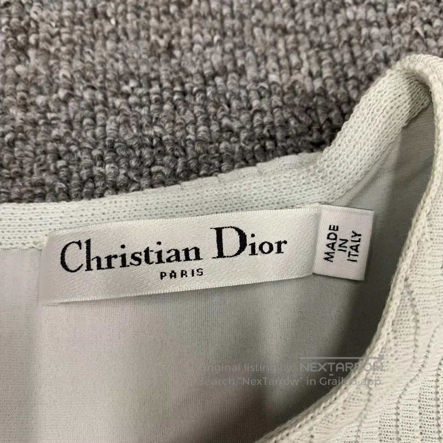 Dior sleeveless long dress by Dior in white. Size US 38 / EU 54 - 4 Thumbnail