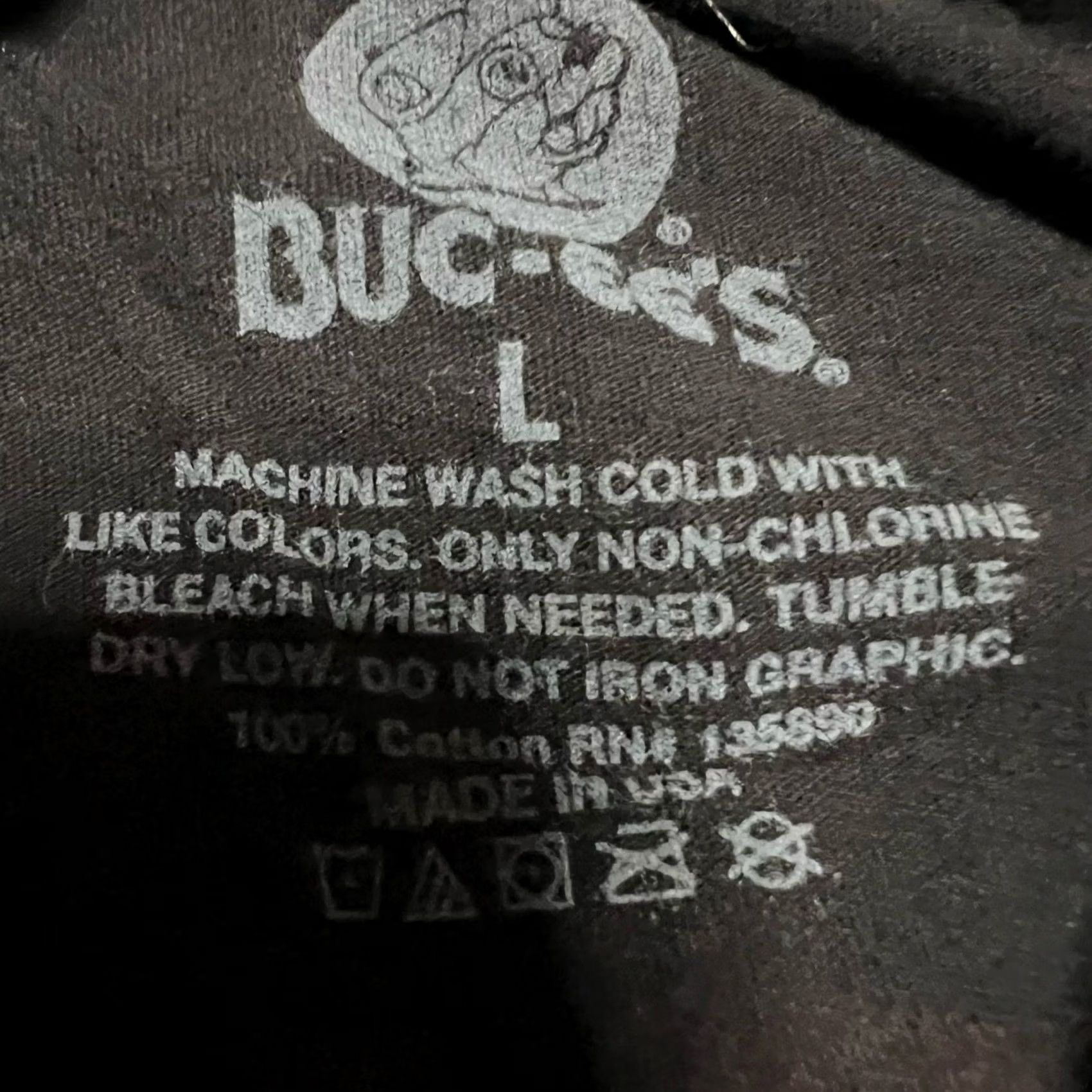 Vintage Buc-ees T Shirt Black Large Adult Peace Love Short Sleeve Tourist Casual Mens Size US L / EU 52-54 / 3 - 4 Thumbnail