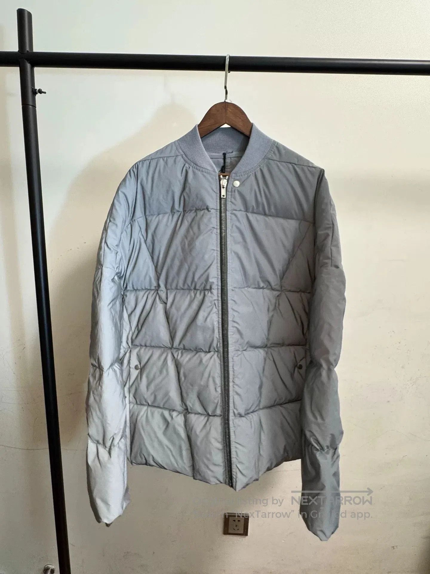 Rick Owens Rick Owens Reflective Pilot Jacket Pearl Gray. Size US M / EU 48-50 / 2 - 1 Thumbnail