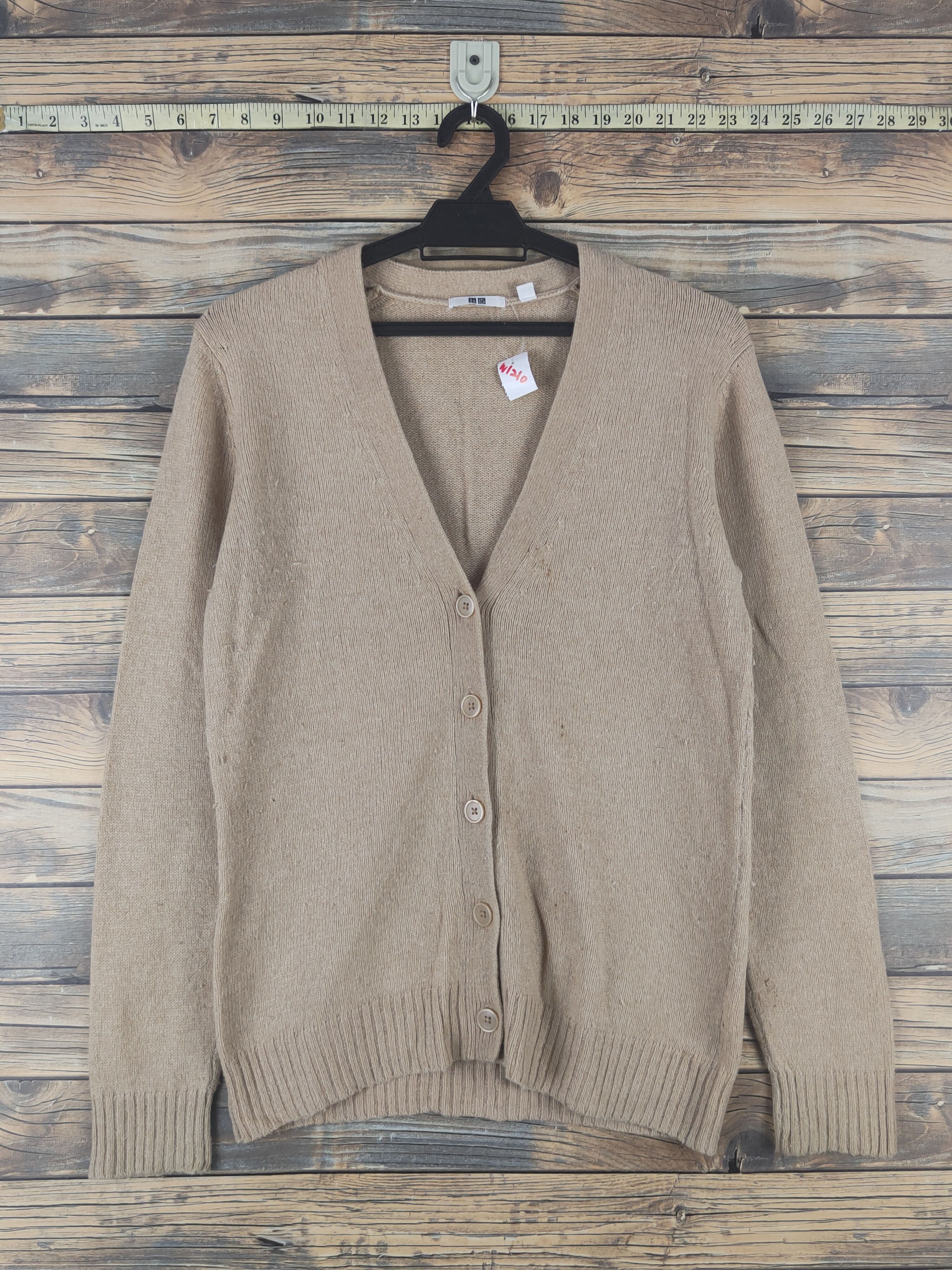 Homespun Knitwear × Japanese Brand Uniqlo Brown Knitwear Cardigan #W1210 Size M / US 6-8 / IT 42-44 - 1 Thumbnail