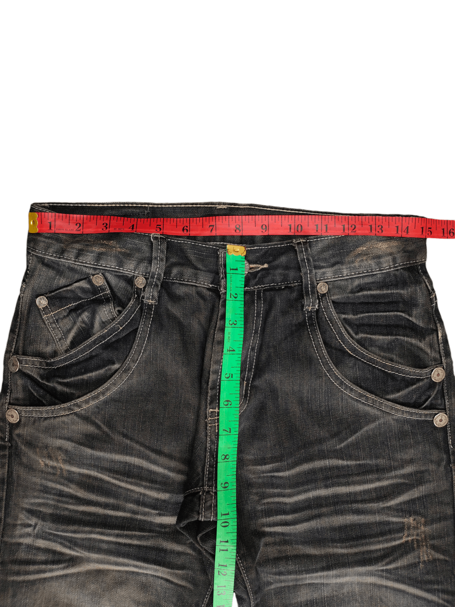 Comme des Garcons × Undercover Vintage Clone Devgru Clawmark Distress Faded Denim Jeans Size US 30 / EU 46 - 8 Thumbnail