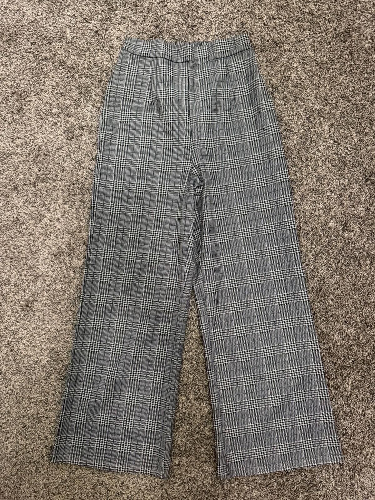 The Unbranded Brand Unbranded Plaid Dress Pants (SMALL) Size 28" / US 6 / IT 42 - 3 Thumbnail