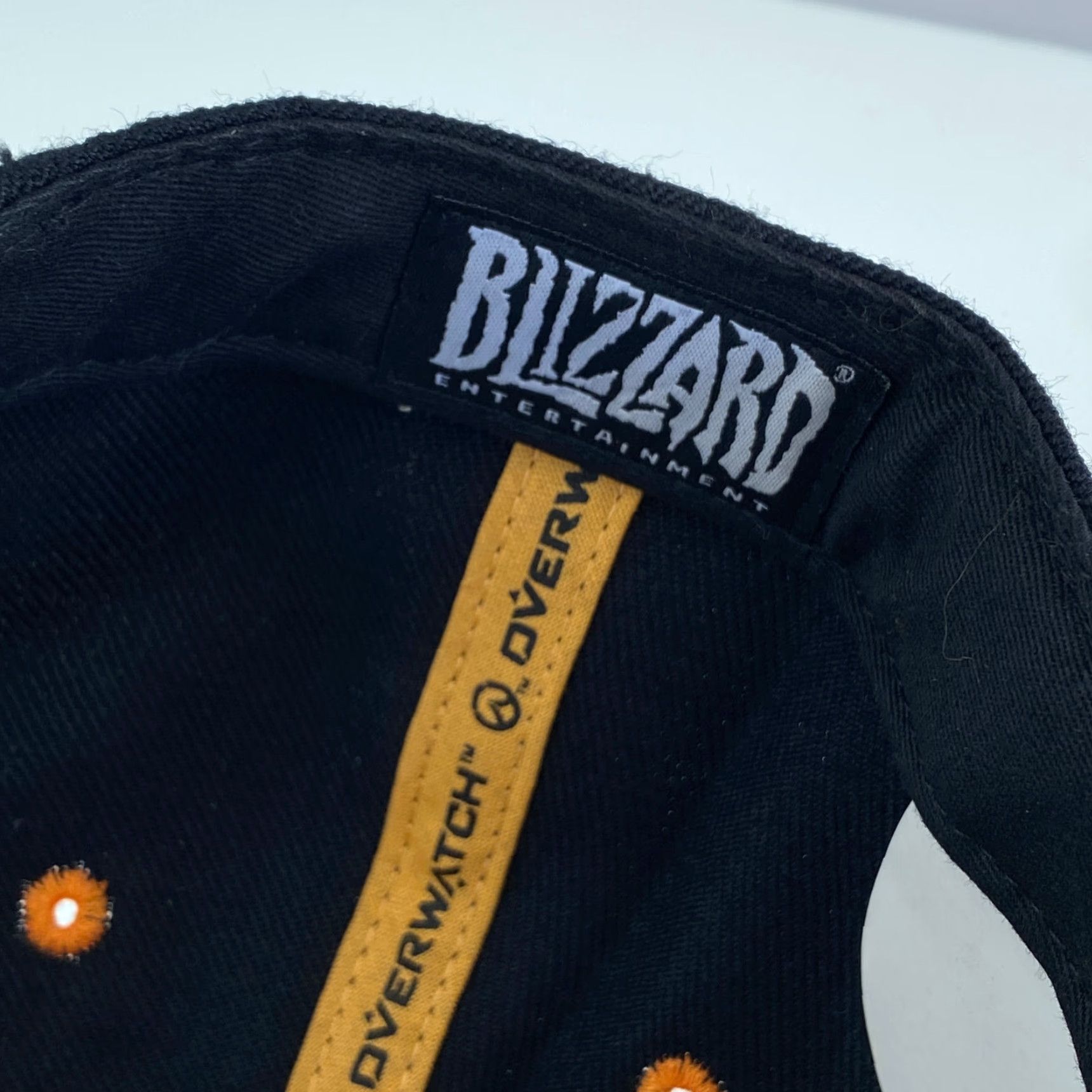 Vintage Jinx/ThinkGeek Overwatch Game Snapback Hat Black Yellow Embroidered Official Unisex Adults One Size Adjustable Breathable Canvas Cotton Polyester Hat Size ONE SIZE - 7 Thumbnail