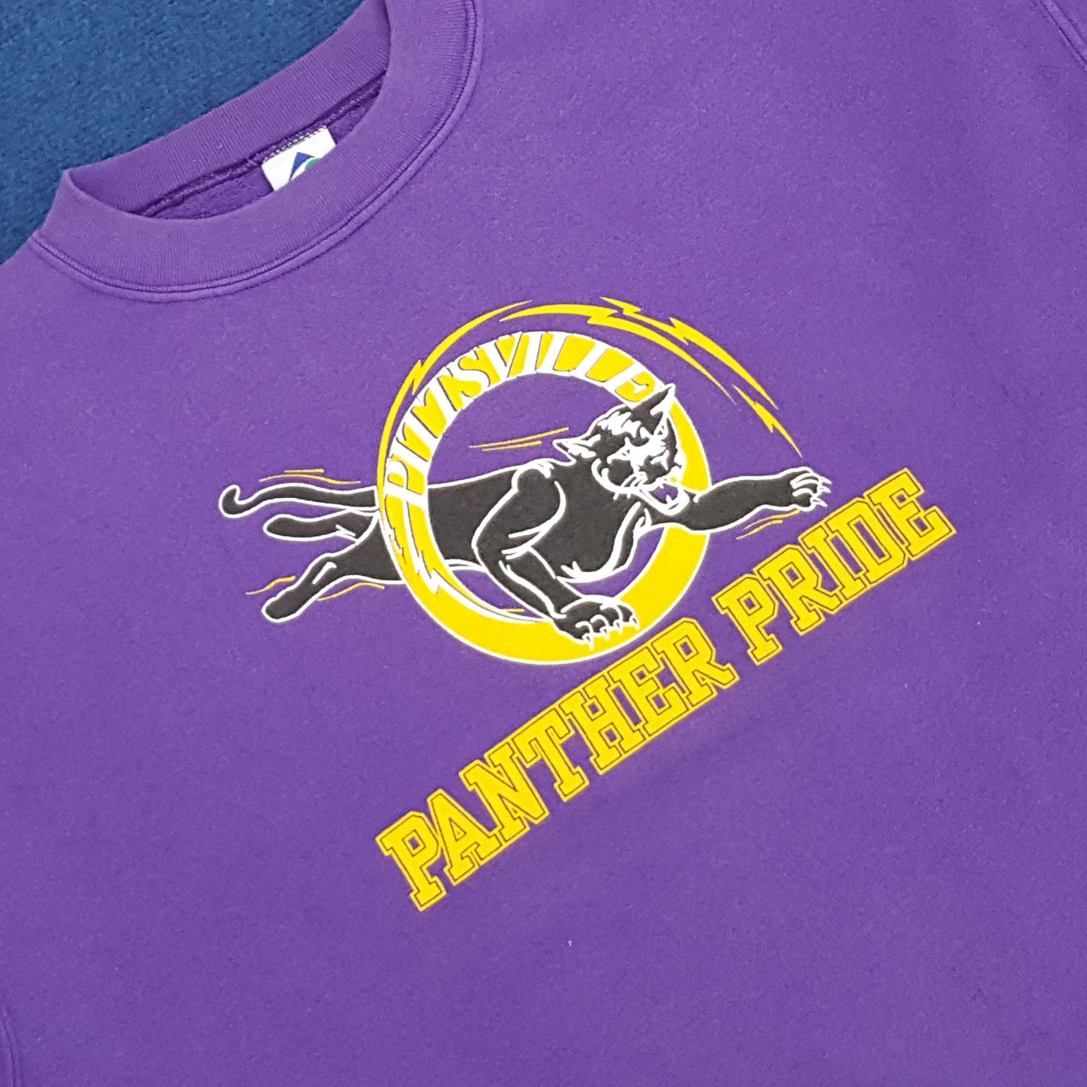 Vintage Vintage Pittsville PANTHER PRIDE Sports Sweatshirt Size US L / EU 52-54 / 3 - 2 Thumbnail