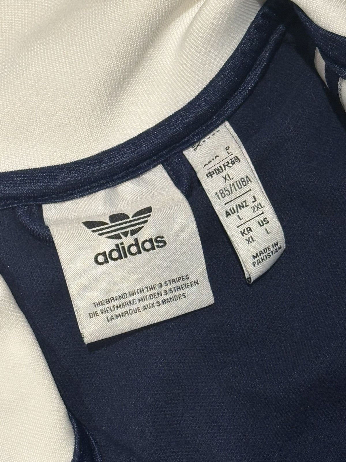 Adidas Adidas Originals Track Jacket Navy/White Size US L / EU 52-54 / 3 - 4 Thumbnail