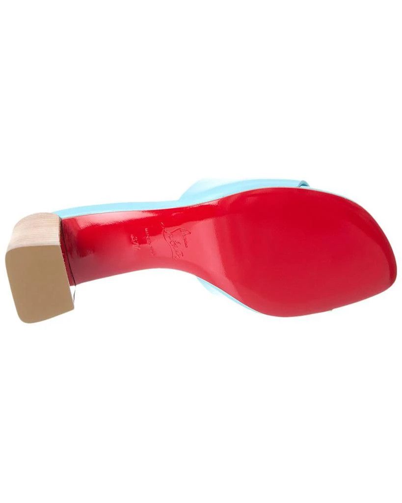 Christian Louboutin o1s1wg110125 CL55 Leather Mule in Blue Size US 5 / IT 35 - 4 Thumbnail