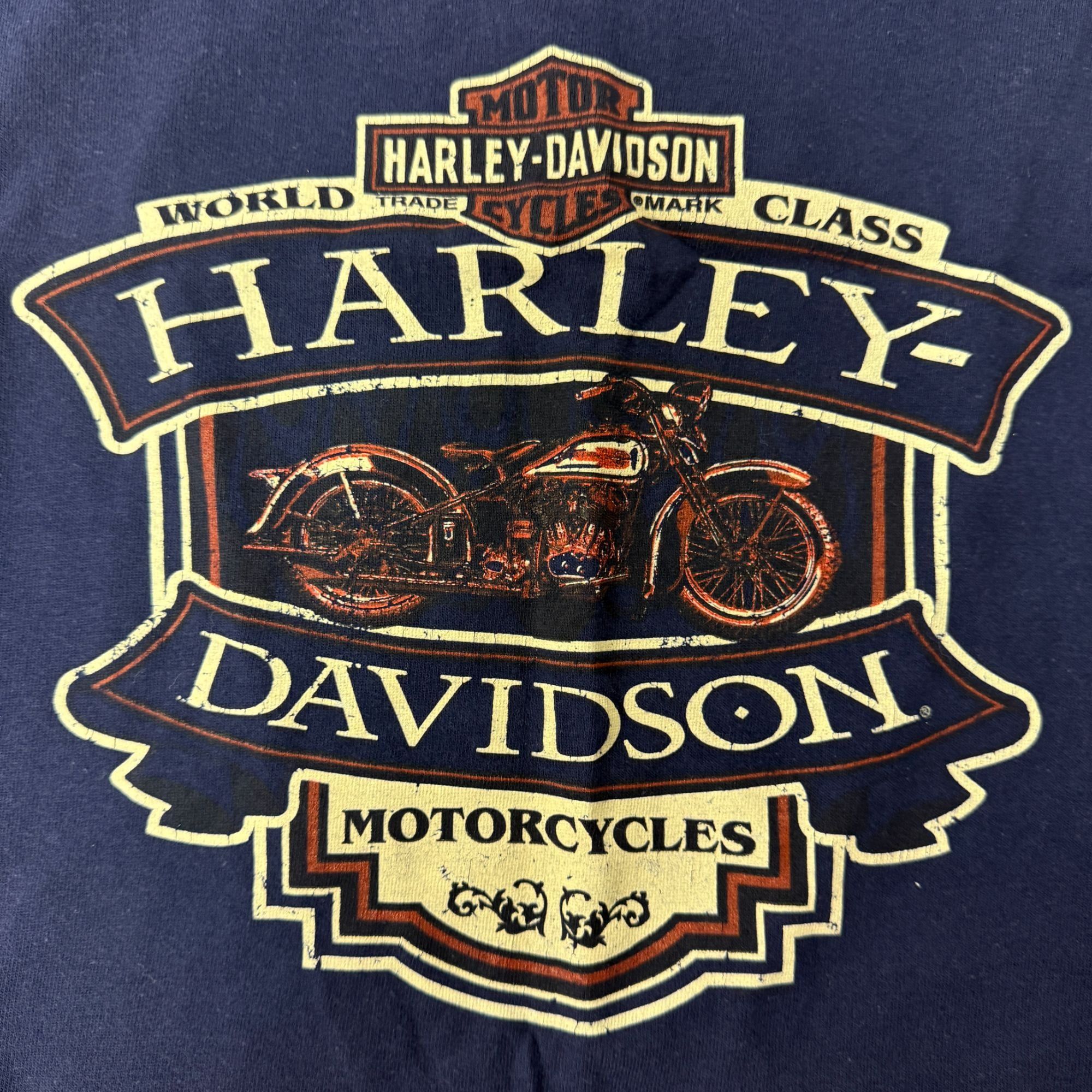 Harley Davidson H-D Motorcycle Blue Tank Top PINUP GIRL Biker Muscle Shirt Size US XXL / EU 58 / 5 - 3 Thumbnail