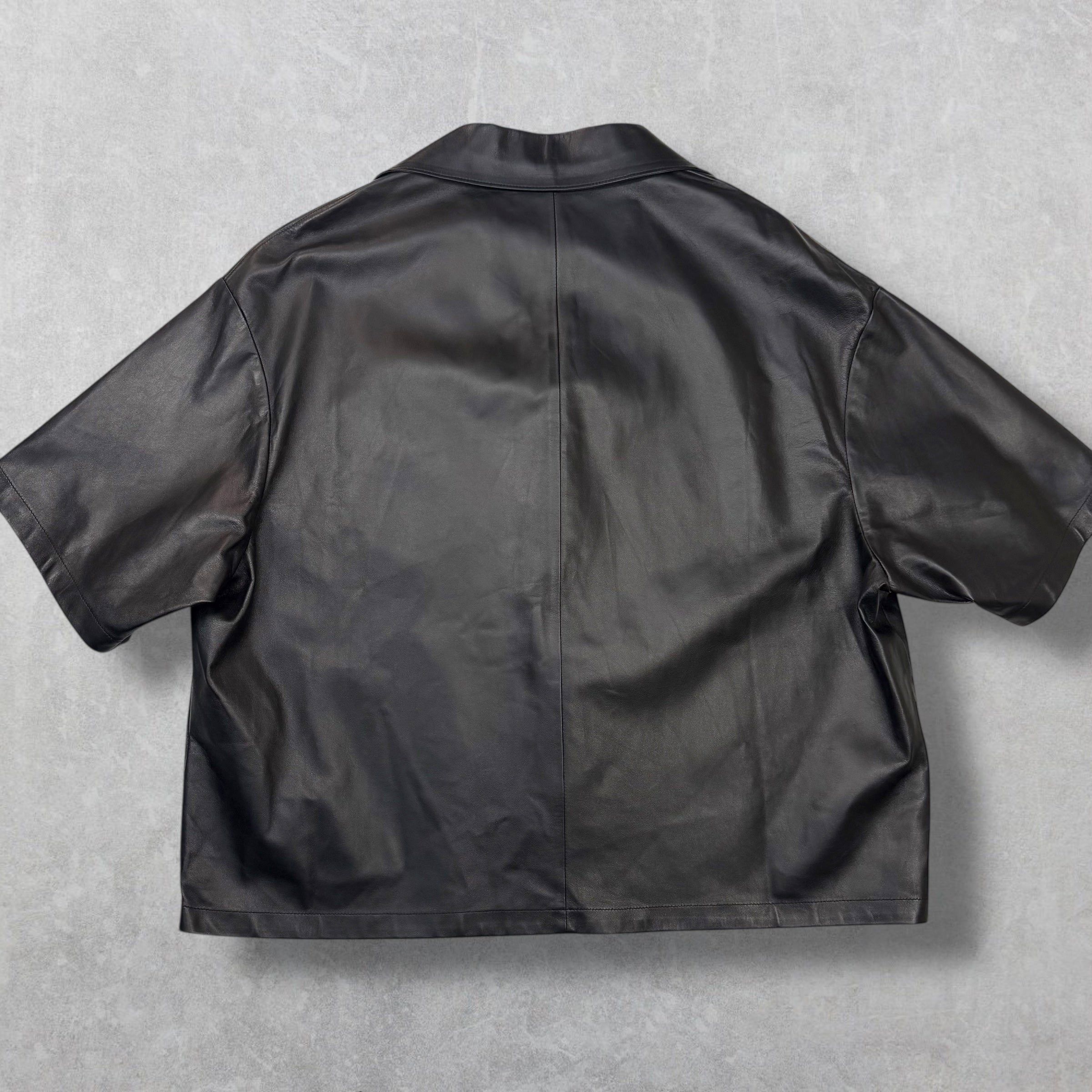 Prada Prada Nappa Leather Shirt 54 (XL) Size US XL / EU 56 / 4 - 2 Thumbnail