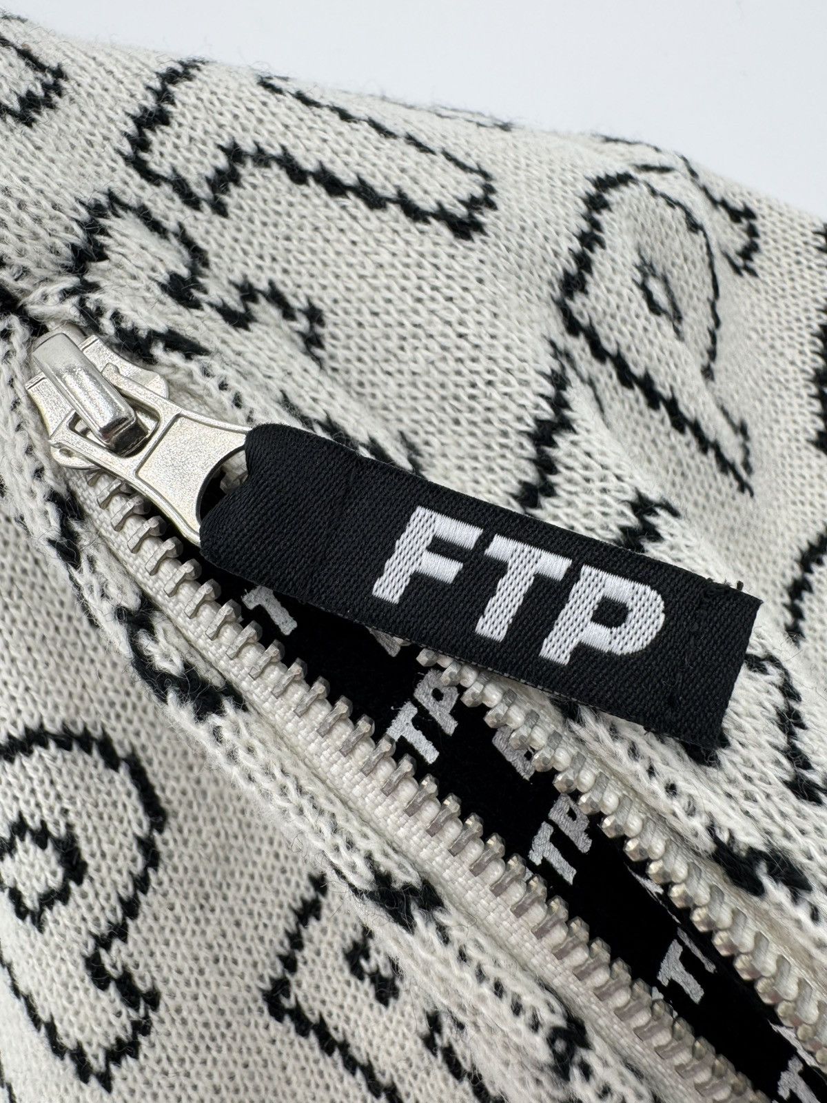 Fuck The Population FTP Zipper Beanie Skully Cream Size ONE SIZE - 9 Thumbnail