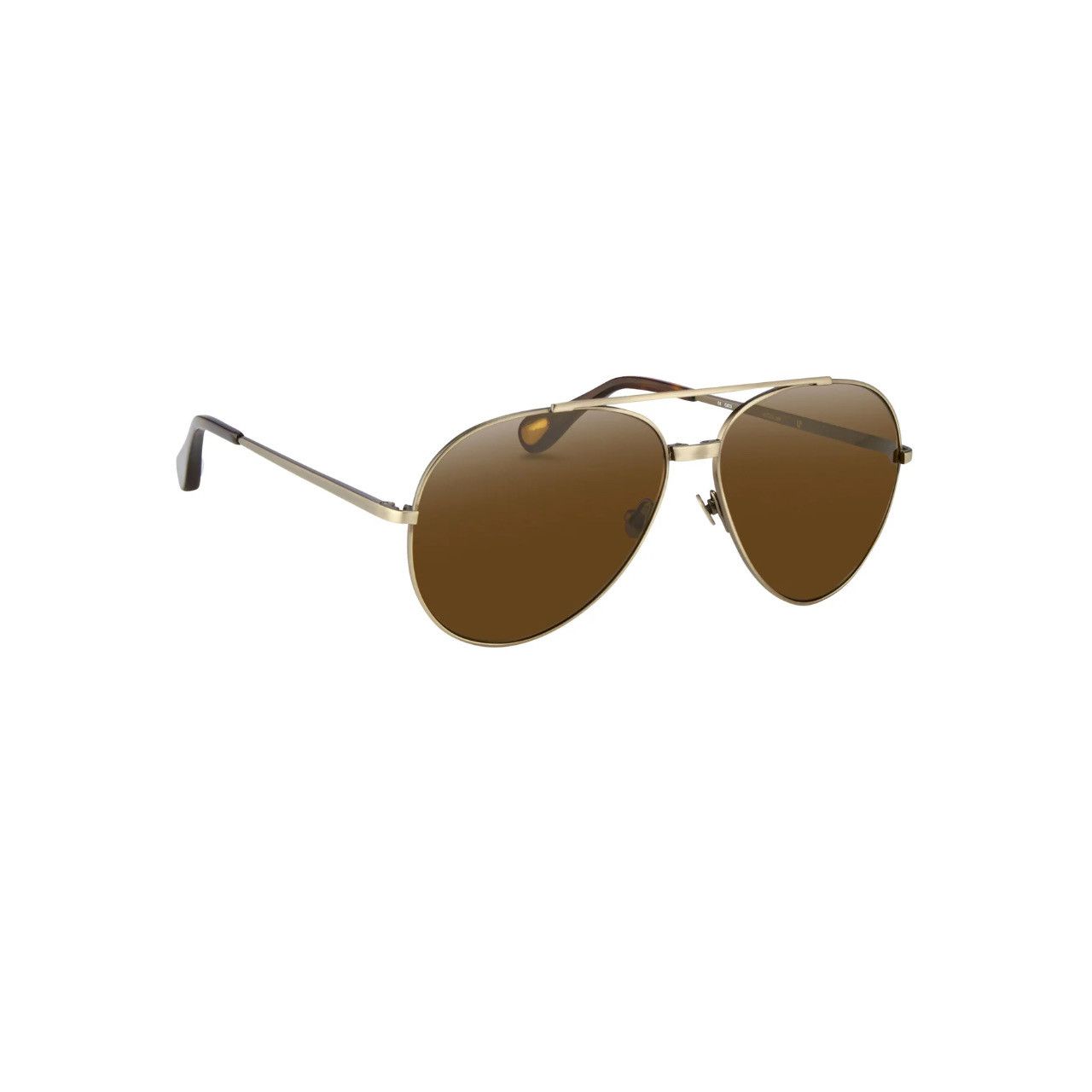 Ann Demeulemeester Ann Demeulemeester Sunglasses Brushed Silver and Brown Size ONE SIZE - 1 Thumbnail