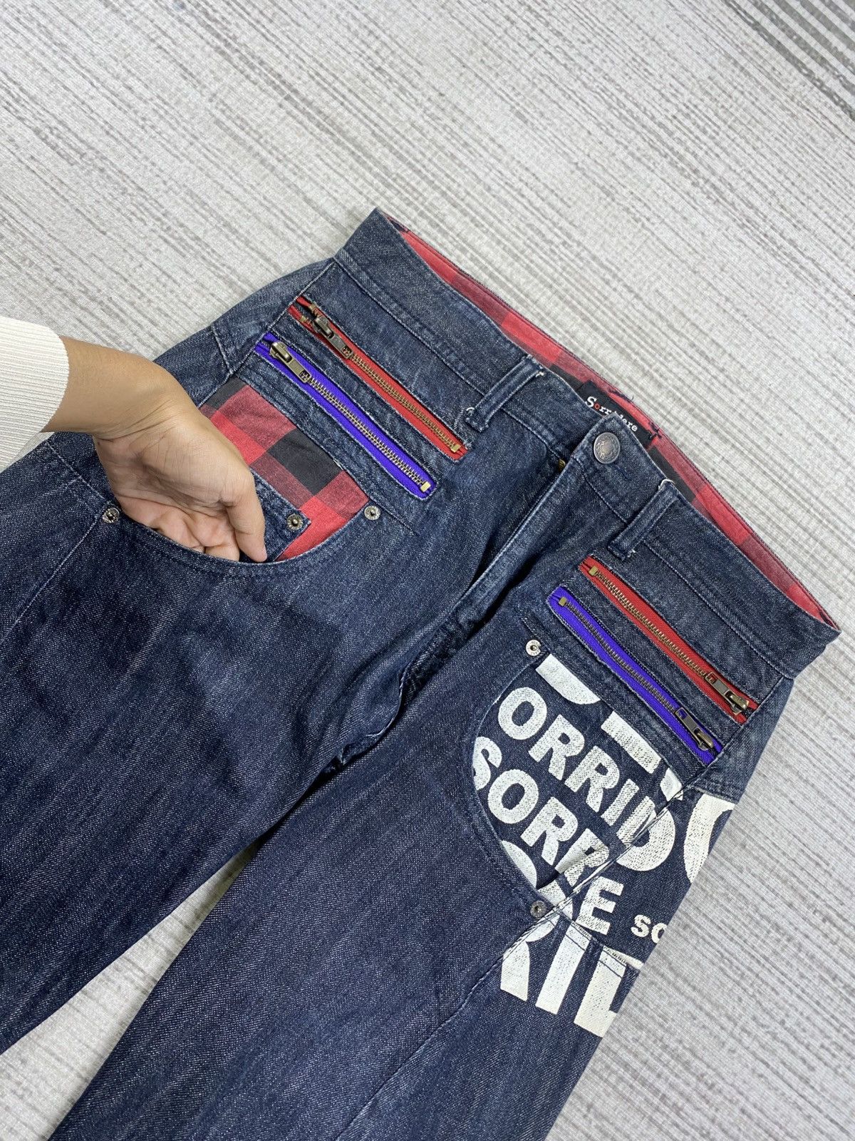 Hysteric Glamour Vintage Sorridere Hysteric Style Punk Design Denim Pants Size US 31 - 12 Thumbnail