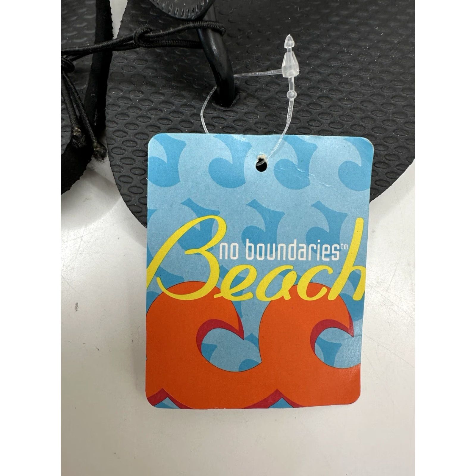 Vintage No Boundaries Womens Flip Flops Size 5-6 Black NWTs Beach Y2K Thong Sandal Size US 6 / IT 36 - 2 Thumbnail