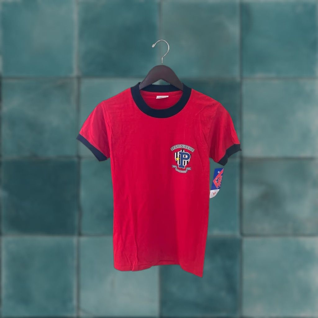 PONY VINTAGE PONY T-Shirt Mens S Red 90s Deadstock NWT USA Made Sports Club Crew Neck Size US S / EU 44-46 / 1 - 1 Thumbnail