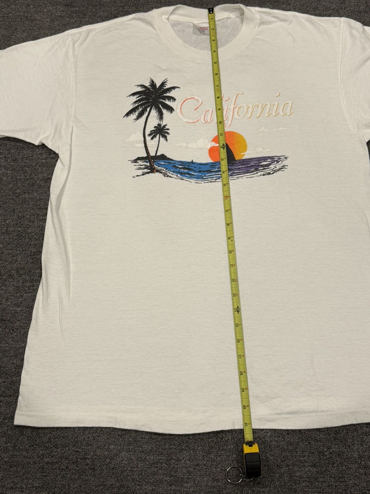 Vintage Vintage 80s Single Stitch California Graphic T Size US XL / EU 56 / 4 - 8 Thumbnail