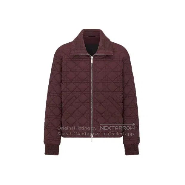 Dior Dior SS25 Burgundy Rattan Plaid Keated Flower Jacket Size US M / EU 48-50 / 2 - 1 Thumbnail