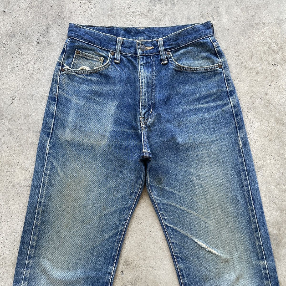 Edwin × Jean × Vintage W29x28💥 Vintage Edwin Mud Wash Faded Jeans Denim Pants Size US 29 - 3 Thumbnail