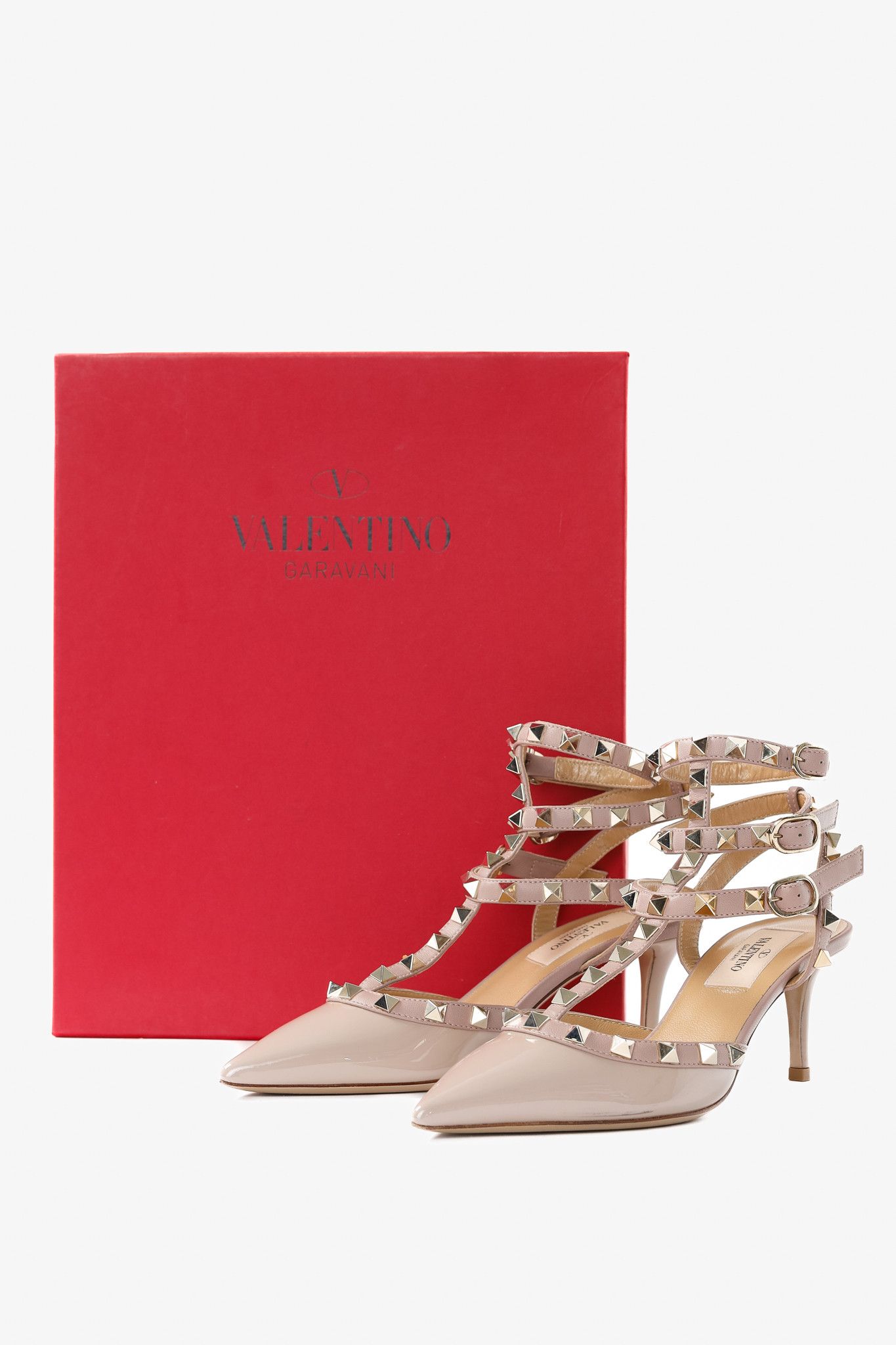 Valentino Valentino Garavani Rockstud 65 Patent Leather Caged Pumps Size US 4.5 / IT 34.5 - 11 Thumbnail