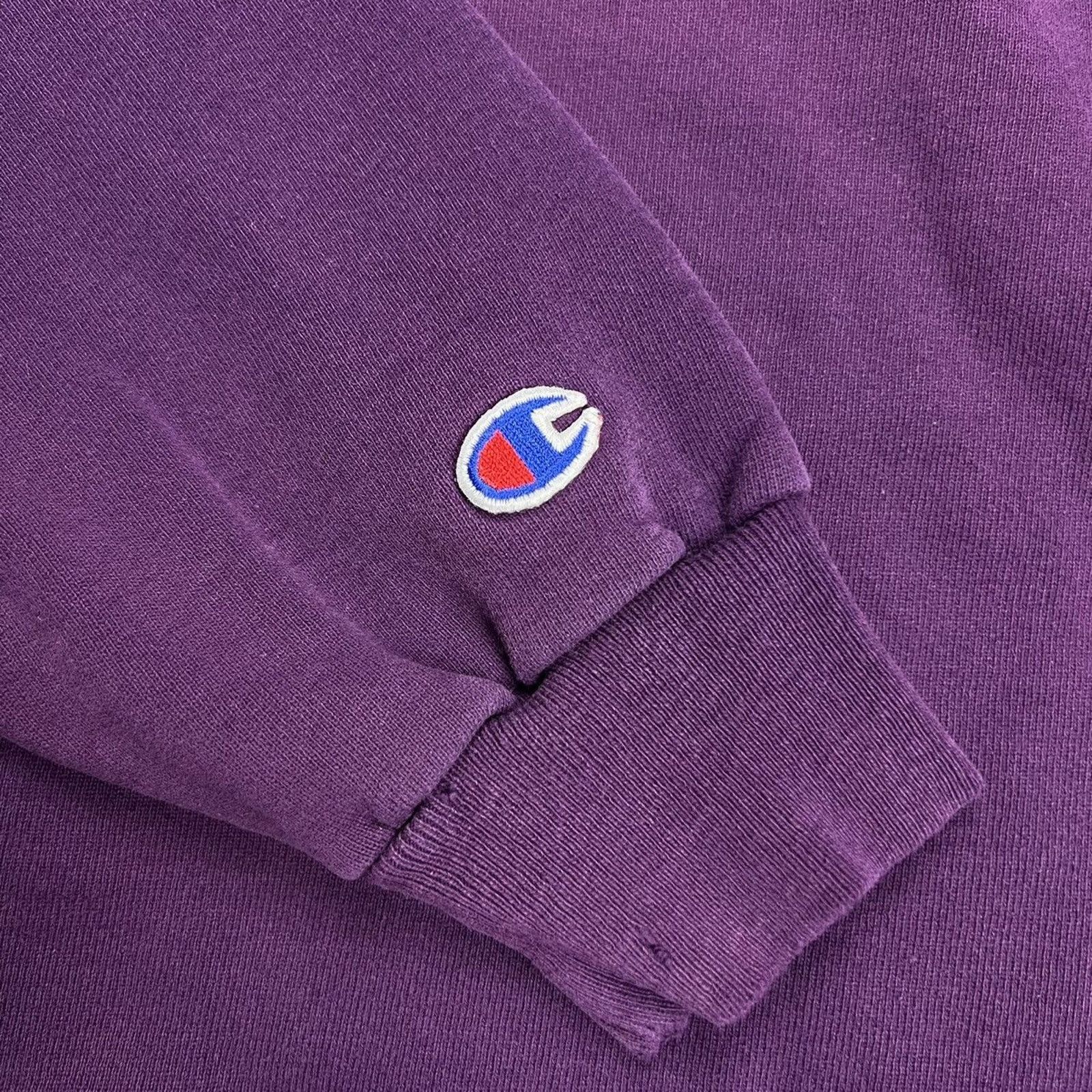 Champion Vintage 90s Champion Reverse Weave Hoodie USA Thrashed Faded Size US M / EU 48-50 / 2 - 7 Thumbnail