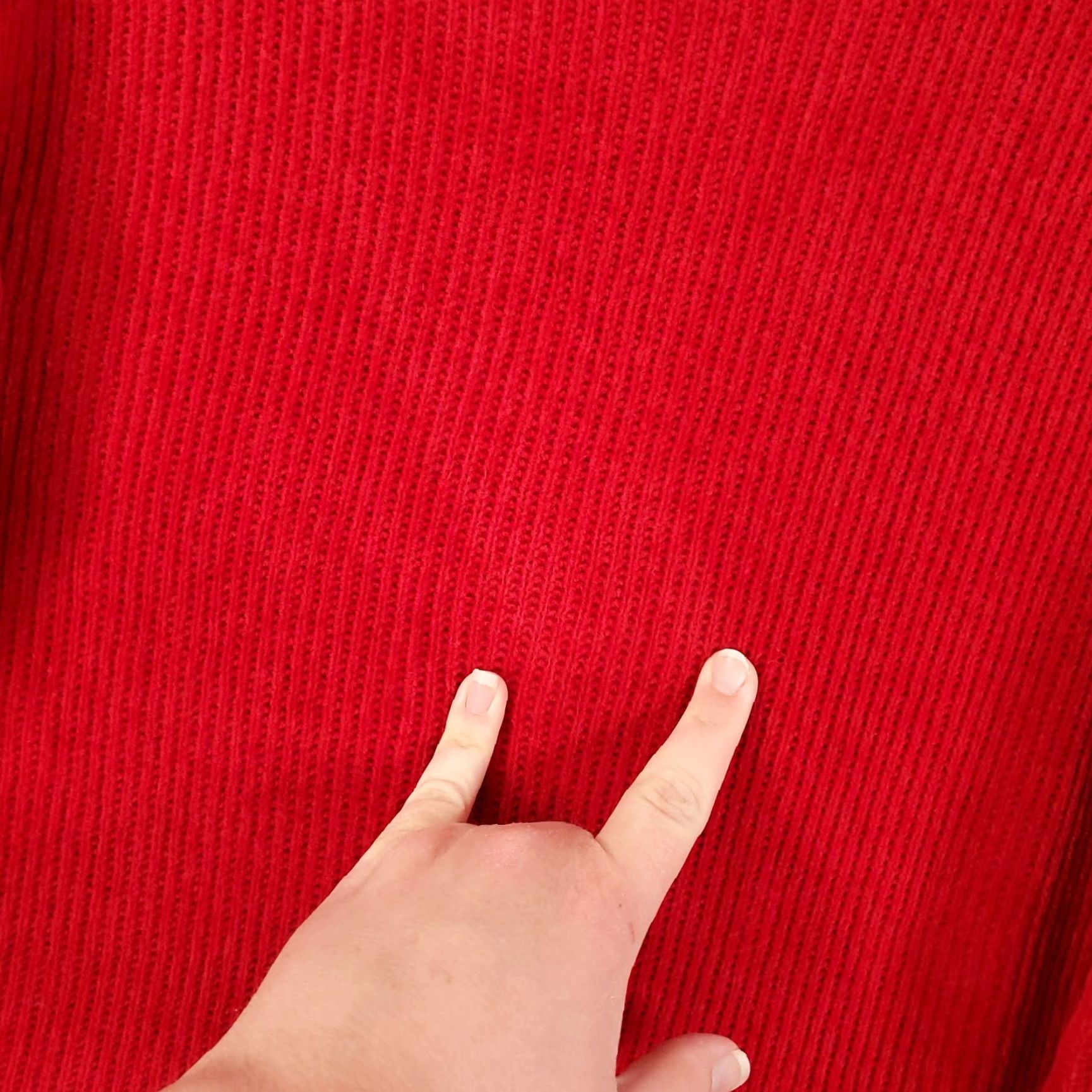Eileen Fisher Eileen Fisher Sweater Women XS Red Solid Knit Long Sleeve Pullover V-Neck Casual Womens Size XS / US 0-2 / IT 36-38 - 3 Thumbnail