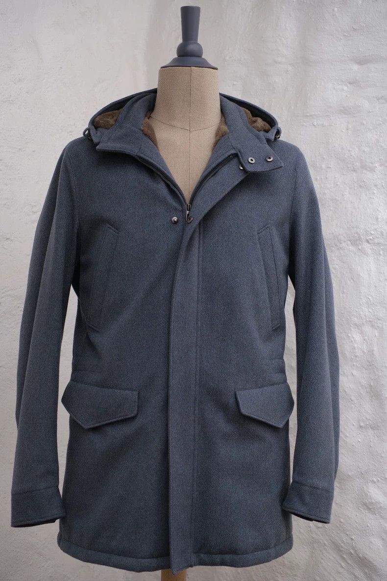 Loro Piana LORO PIANA Men's fur coat 50% camel ➕50% cashmere Size US M / EU 48-50 / 2 - 1 Thumbnail