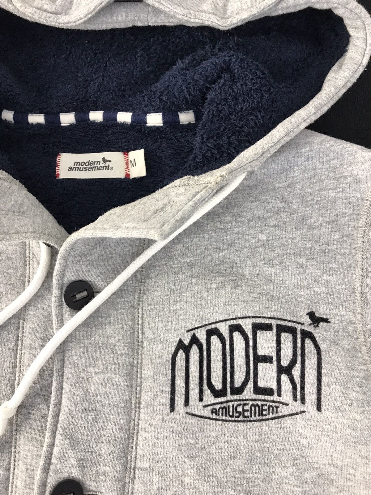 Japanese Brand × Vintage Vintage Modern Amusement Button Up Sweater Hoodie Size US M / EU 48-50 / 2 - 4 Thumbnail