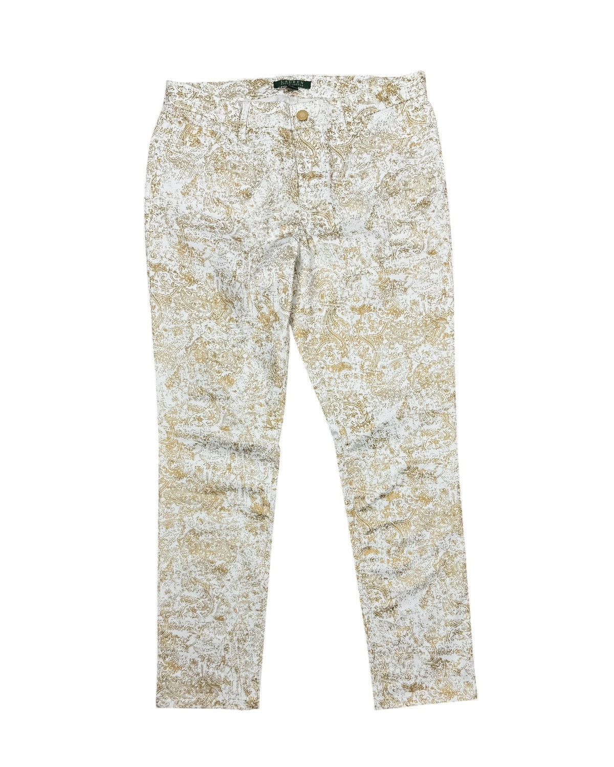 Lauren Ralph Lauren Lauren Ralph Lauren Chino Pants Gold Paisley Printed size 10 Size 32" / US 10 / IT 46 - 11 Thumbnail