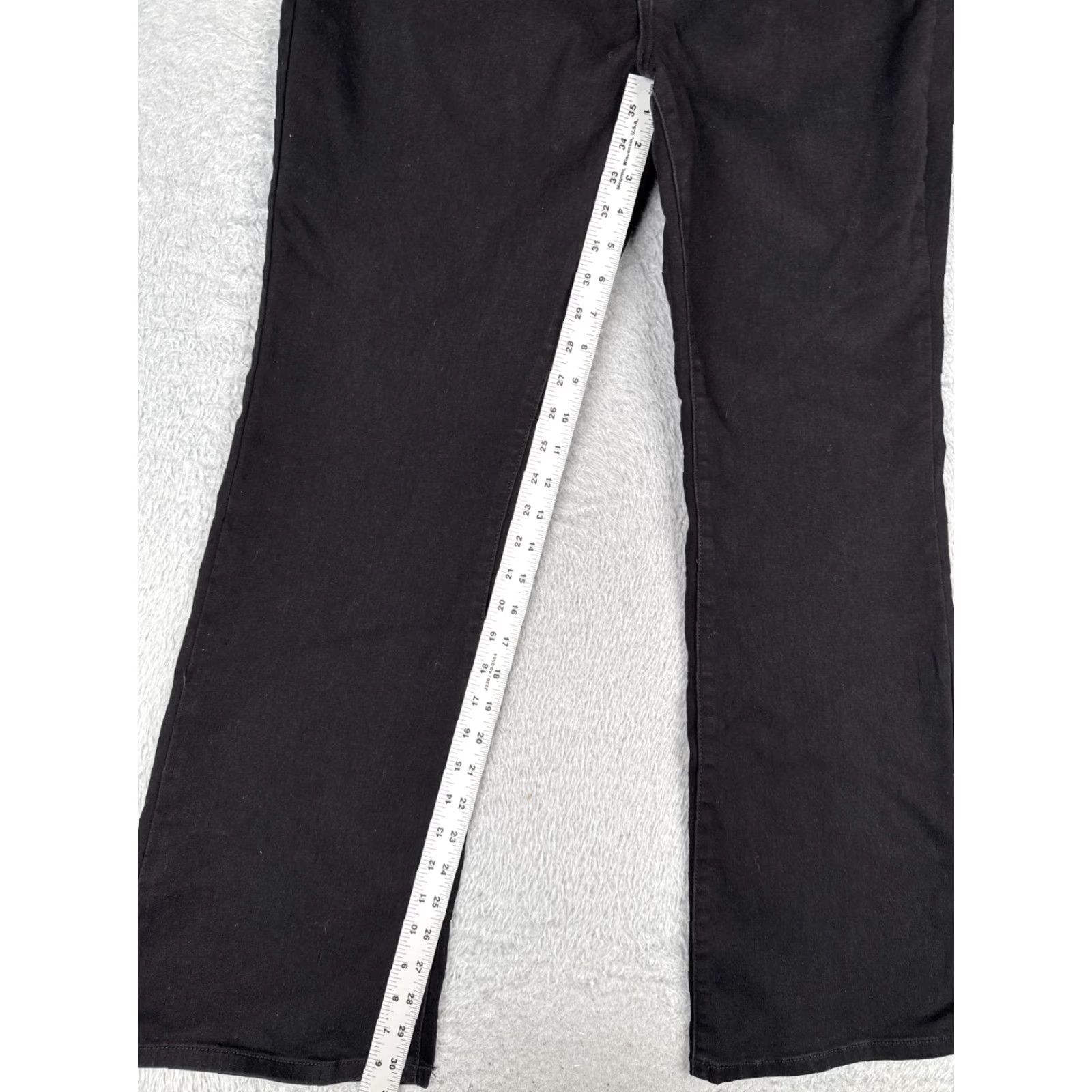Vintage No Boundaries Jeans Juniors 17 Black Denim Bootcut Mid Rise Cotton Blend 32x31 Womens Jeans Retro Western 90s Mens Girls Size 38" / US 16 / IT 52 - 7 Thumbnail