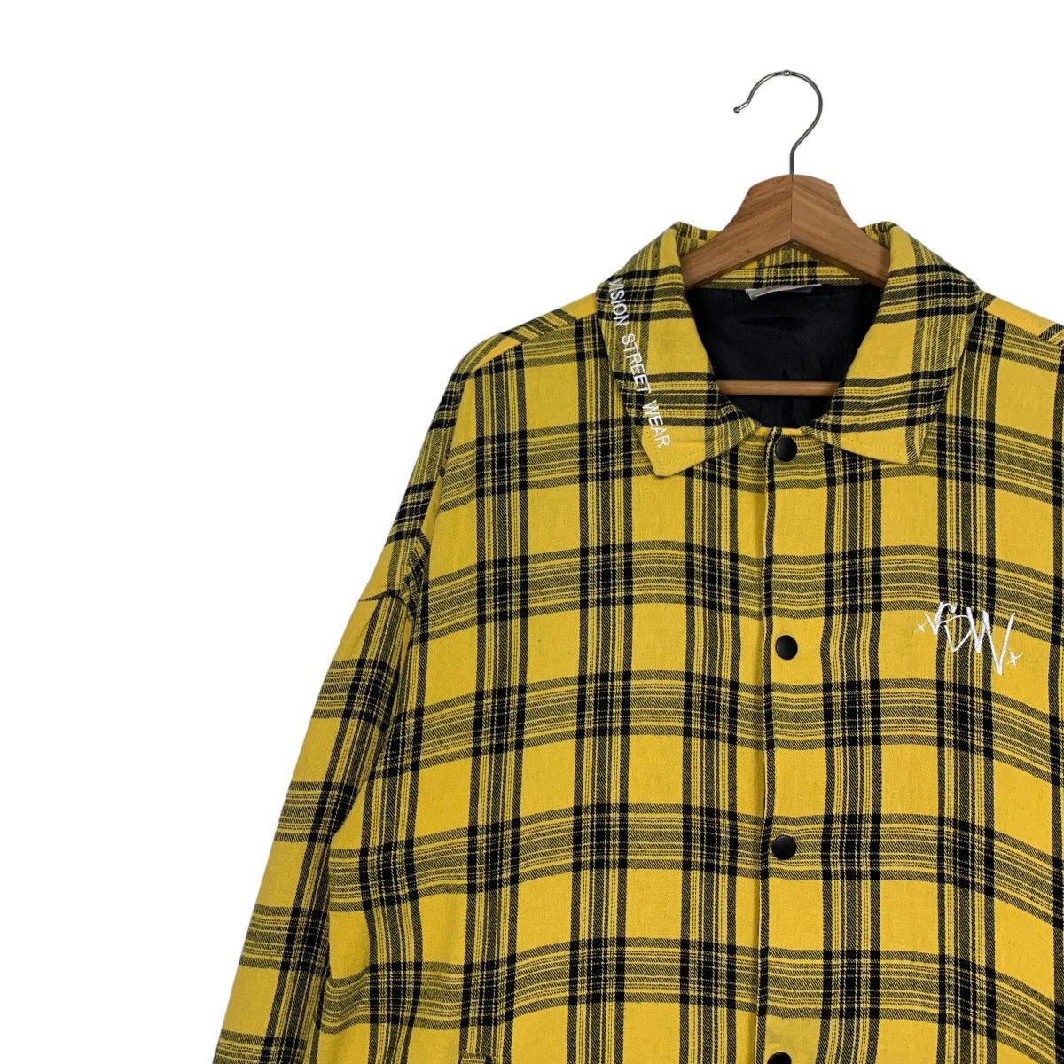 Vision Streetwear VISION STREETWEAR Big Logo Yellow Checked Jacket #1574-C70 Size US M / EU 48-50 / 2 - 8 Thumbnail