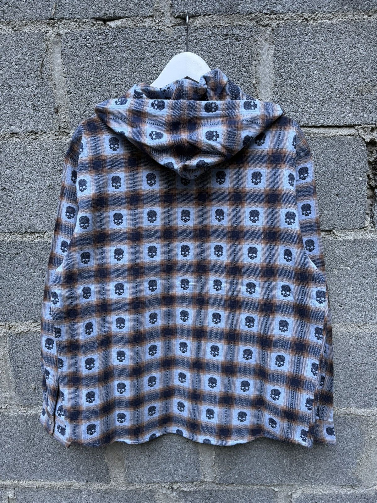 Number (N)ine × Supreme Supreme Number (N)ine Skull Hooded Flannel