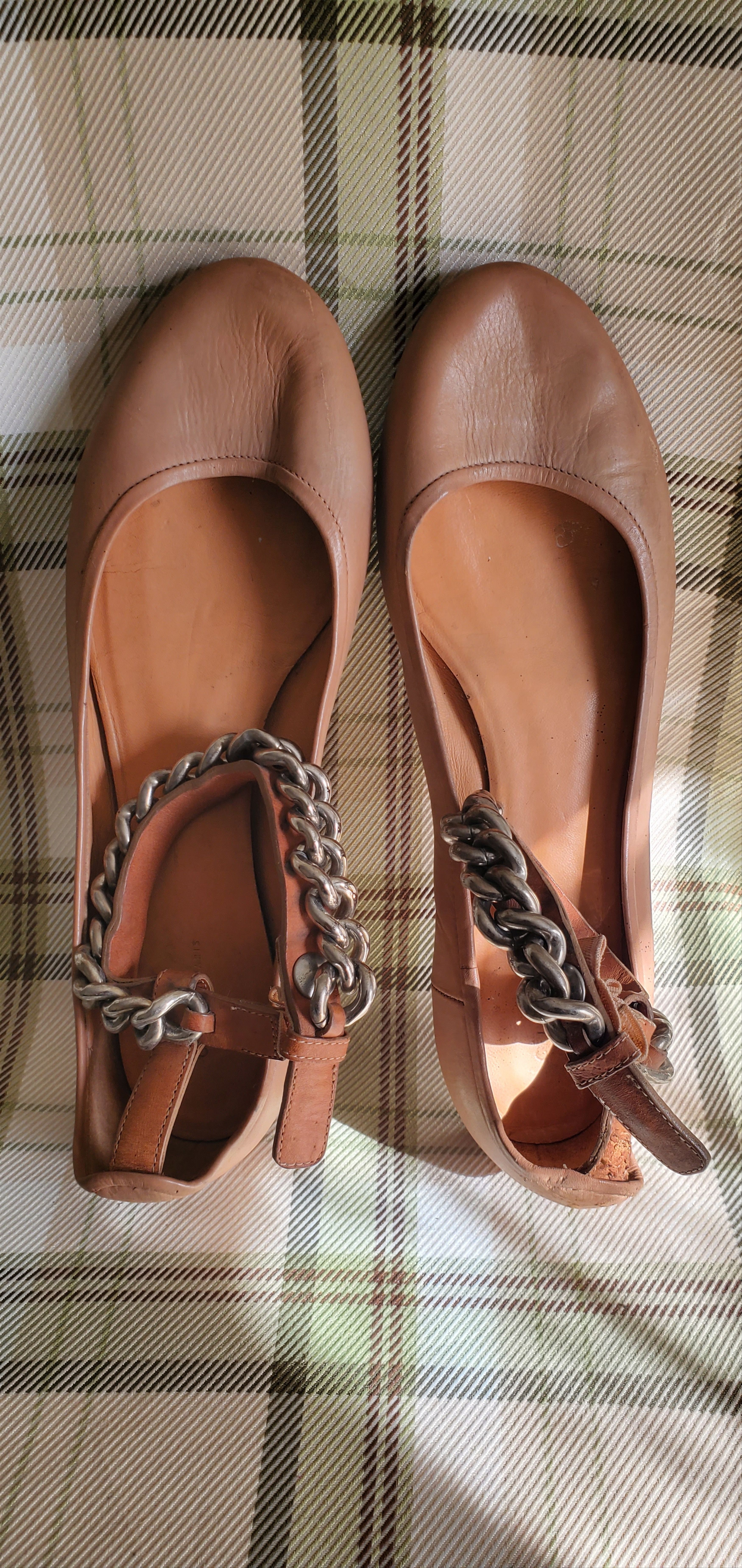 Celine Celine Brown Flat Leather Shoes Size US 8 / IT 38 - 1 Thumbnail
