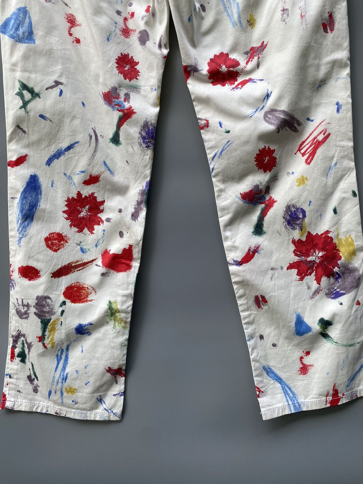 Chloe × Phoebe Philo × See by Chloe AW 2005- See by Chloe - Phoebe Philo Era- Floral Paint Pants Size 28" / US 6 / IT 42 - 8 Thumbnail