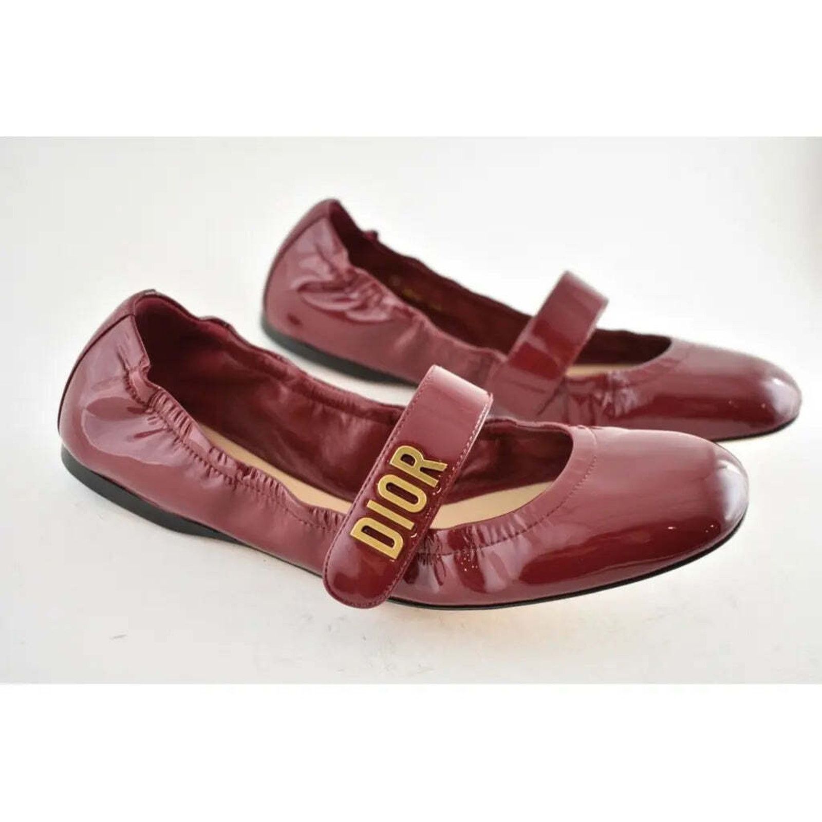 Dior Dior Baby D Scarlet Red Patent Leather Logo Mary Jane Size US 10 / IT 40 - 5 Thumbnail