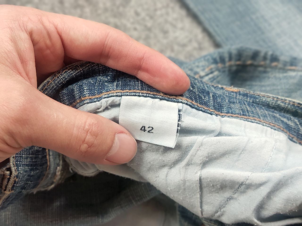 If Six Was Nine Yendi Paris Vintage Y2K Style Flared Denim Low Rise Jeans Size 42" / US 20 - 16 Thumbnail