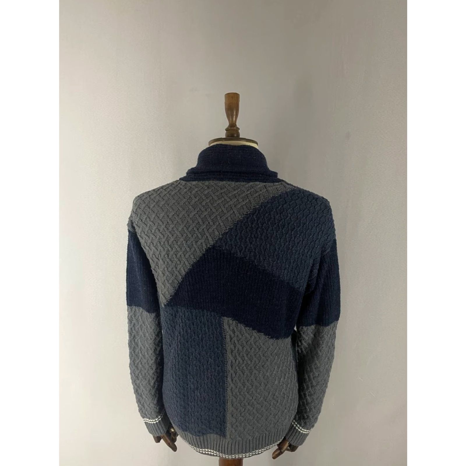 Desigual Desigual Cardigan Sweater Mens Multicolor Acrylic Long Sleeve Button Regular Size M Size US M / EU 48-50 / 2 - 2 Thumbnail