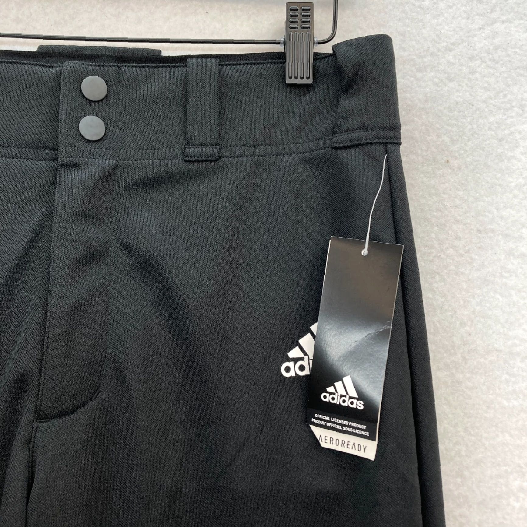 Adidas Adidas Aeroready Track Pants Mens Small Black Relaxed Fit Open Bottom Soccer NWT Size US 29 - 3 Thumbnail