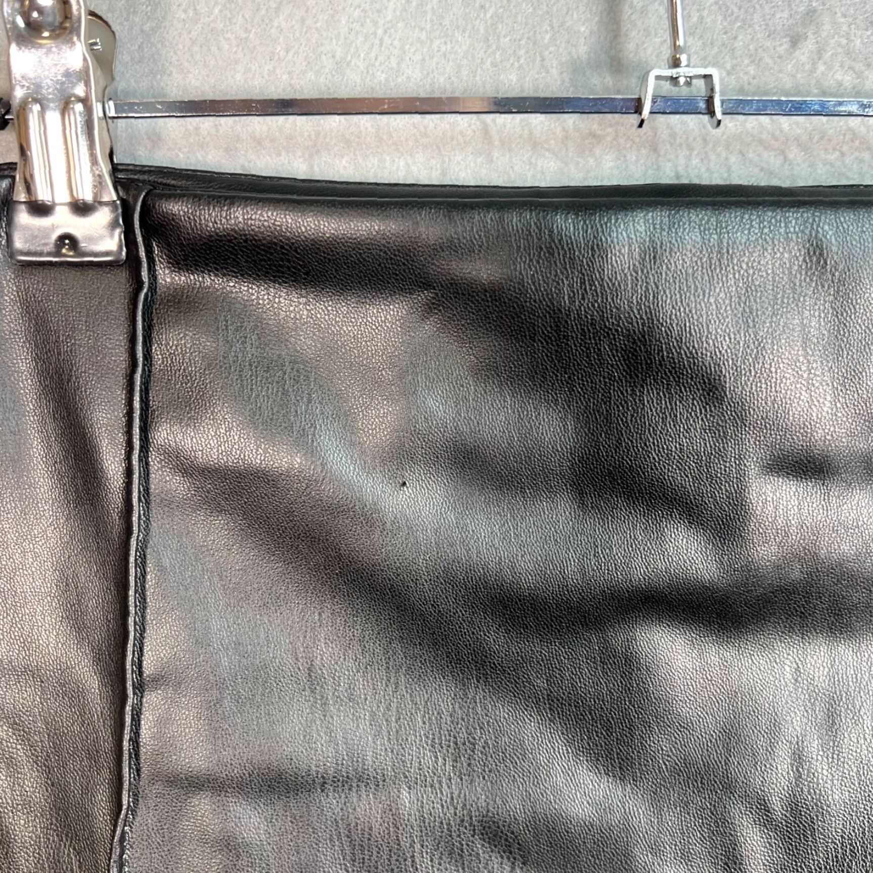 Zara Zara Womens Mini Black Faux Leather Skirt Size Medium Size 32" / US 10 / IT 46 - 7 Thumbnail
